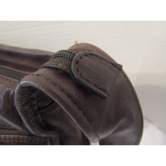 Fossil 1954 Vintage Shoulder Bag Brown Leather Purse Interior Exterior Pockets - Picture 3 of 10